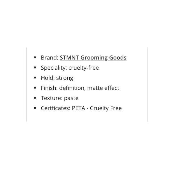 STMNT Grooming Goods Shine Paste Hair Care Travel Size 30ml  Ex 08/25 - Picture 8 of 8